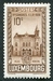 N°0282-1936-LUXEMBOURG-11E CONGRES DE PHILATELIE-10C-SEPIA 