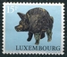 N°0811-1973-LUXEMBOURG-SANGLIER EN BRONZE-15F 