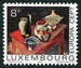 N°0857-1975-LUXEMBOURG-EUROPA-TABLEAU-NATURE MORTE-8F 