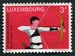 N°0798-1972-LUXEMBOURG-SPORT-3E CHAMP EUROPE DE TIR A L'ARC- 