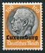 N°16-1940-LUXEMBOURG-HINDENBURG-100P-JAUNE-ORANGE 