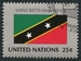 N°0561-1989-NATIONS UNIES NY-DRAPEAU ST CHRISTOPHE-25C 