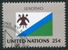 N°0548-1989-NATIONS UNIES NY-DRAPEAU LESOTHO-25C 