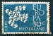 N°0739-1961-PAYS BAS-EUROPA-30C-BLEU VERT 