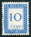 N°086-1947-PAYS BAS-10C-BLEU 