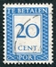 N°092-1947-PAYS BAS-20C-BLEU 