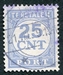 N°067-1921-PAYS BAS-25CNT-OUTREMER PALE 
