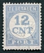 N°066-1921-PAYS BAS-12CNT-OUTREMER PALE 