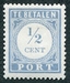N°044-1912-PAYS BAS-1/2C-BLEU-GRIS 
