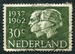 N°0746-1962-PAYS BAS-NOCES D'ARGENT COUPLE ROYAL-30C 