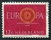N°0726-1960-PAYS BAS-EUROPA-12C-BRUN ROUGE 