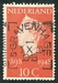N°0495-1948-PAYS BAS-50 ANS DU REGNE REINE WILHELMINE-10C 