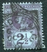 N°0095-1887-GB-REINE VICTORIA-2P1/2-VIOLET S/BLEU 