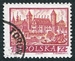 N°1064-1960-POLOGNE-VILLES-OPOLE-1Z55-ROUGE BRUN 