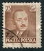 N°0596-1951-POLOGNE-PRESIDENT BIERUT-75GR-BRUN JAUNE 