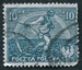 N°0224-1921-POLOGNE-SEMEUR-10M-VERT BLEU 