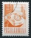 N°2350-1967-ROUMANIE-TRANSPORTS-TELEPHONE-50B-ORANGE 