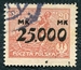 N°0273-1923-POLOGNE-SEMEUR-25000M /20M-ROUGE BRUN 