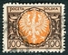 N°0229-1921-POLOGNE-ARMOIRIES-100M-BRUN ORANGE 