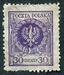 N°0295-1924-POLOGNE-AIGLE-30G-VIOLET 
