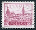 N°1057-1960-POLOGNE-VILLES-KALISZ-60GR-CARMIN 