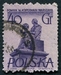 N°0806-1955-POLOGNE-MONUMENT DE COPERNIC-40GR-VIOLET S/LILAS 