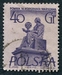 N°0806-1955-POLOGNE-MONUMENT DE COPERNIC-40GR-VIOLET S/LILAS 