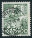N°0627-1951-POLOGNE-PLAN SEXENNAL DE L'HABITAT-30GR-VERT 