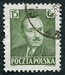 N°0591-1951-POLOGNE-PRESIDENT BIERUT-15GR-VERT OLIVE 
