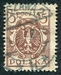 N°0222-1921-POLOGNE-AIGLE-5M-BRUN LILAS 