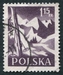 N°0860-1956-POLOGNE-SKIS ET PAYSAGE DE MONTAGNE-1Z15 