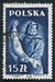 N°0506-1947-POLOGNE-METIERS-PECHEUR-15Z-BLEU 