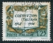 N°0756-1958-ITALIE-10E ANNIV CONSTITUTION-25L 