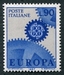 N°0969-1967-ITALIE-EUROPA-90L-BLEU ET OCRE 