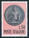 N°1033-1969-ITALIE-CENTENAIRE COMPTABILITE DE L'ETAT-50L 
