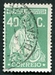 N°0376-1924-PORT-CERES-40C-VERT JAUNE 