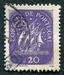 N°0631-1943-PORT-CARAVELLE-20C-VIOLET BRUN 