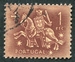 N°0779-1953-PORT-SCEAU DU ROI DENIS-1E-BRUN ROUGE S/BRUN  