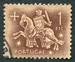 N°0779-1953-PORT-SCEAU DU ROI DENIS-1E-BRUN ROUGE S/BRUN  