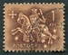 N°0779-1953-PORT-SCEAU DU ROI DENIS-1E-BRUN ROUGE S/BRUN  