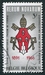 N°1362-1966-BELGIQUE-ARMOIRIES VATICANES PAUL VI-3F 