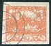 N°0014-1918-TCHECOS-CHATEAU DE PRAGUE-40H-ROUGE ORANGE 