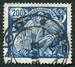 N°0186-1923-TCHECOS-ALLEGORIE-200H-BLEU S/PAILLE 