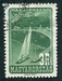 N°0064-1947-HONGRIE-VOILIER SUR LAC BALATON-3FO-VERT FONCE 