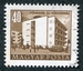 N°1085-1953-HONGRIE-HOPITAL MODERNE-BUDAPEST-40FI-SEPIA 
