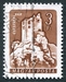 N°1342-1960-HONGRIE-CHATEAUX-CSEZNEK-3FO-BRUN 