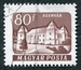 N°1339A-1960-HONGRIE-CHATEAUX-EGERVAR-80FI-BRUN LILAS 