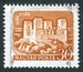 N°1337-1960-HONGRIE-CHATEAUX-DIOSGYOR-30FI-BRUN ORANGE 