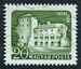 N°1336-1960-HONGRIE-CHATEAUX-TATA-VERT FONCE 