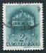 N°0525-1939-HONGRIE-STE COURONNE DE HONGRIE-2FI-BLEU VERT 